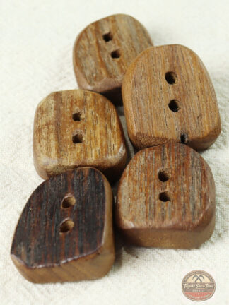チーク古木ボタン小（5個セット）